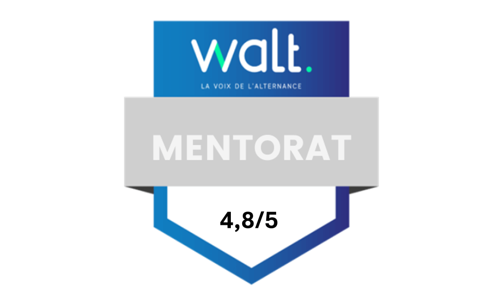 Badge Mentorat Walt Bleu